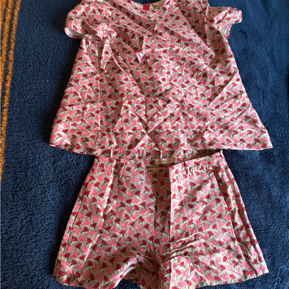 Vintage Tory Burch Bird Print Set (size 4)